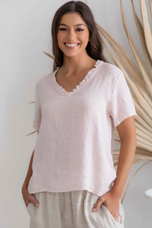 Abruzzi Top - Blush - IC54