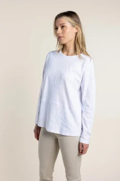 Alice Long Sleeve Tee - White - TT34