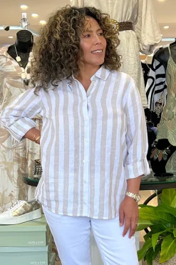 Amara Linen Shirt - Natural - TT35