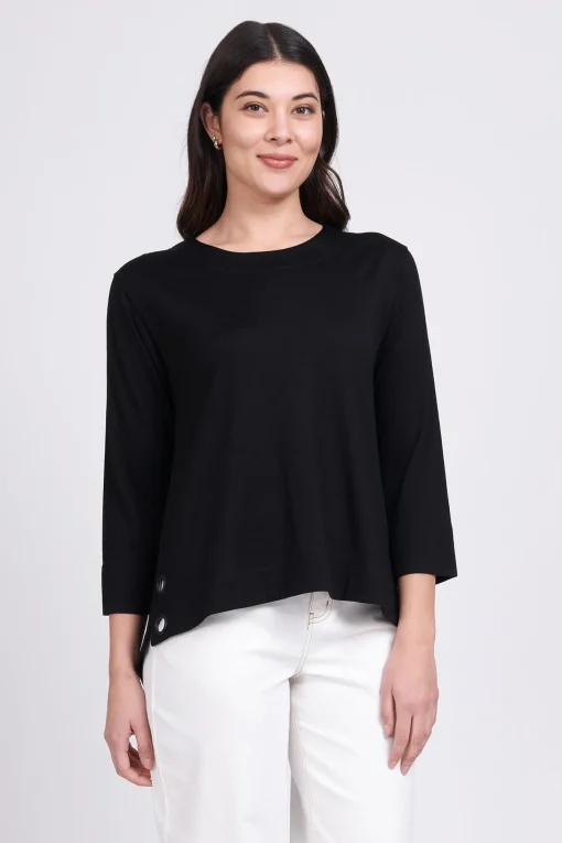 An Eye For Detail Top - Black - F54