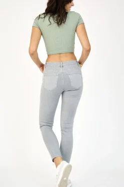 Anna High Rise Jeans - Grey - AL1