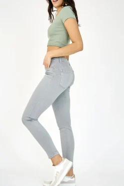 Anna High Rise Jeans - Grey - AL1