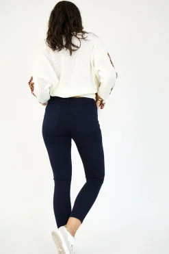 Anna High Rise Jeans - Navy - AL1