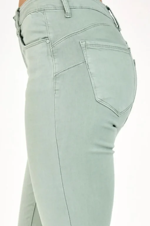 Anna High Rise Jeans - Sage - AL1