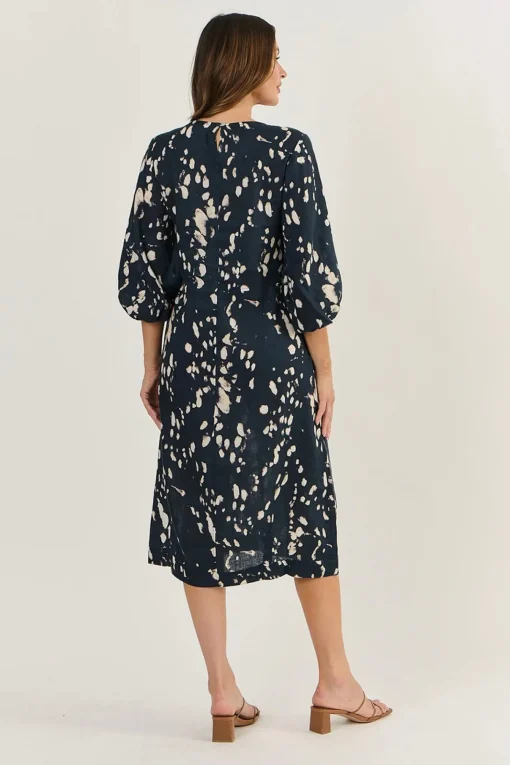Anya Linen Dress - Universe - OJ5