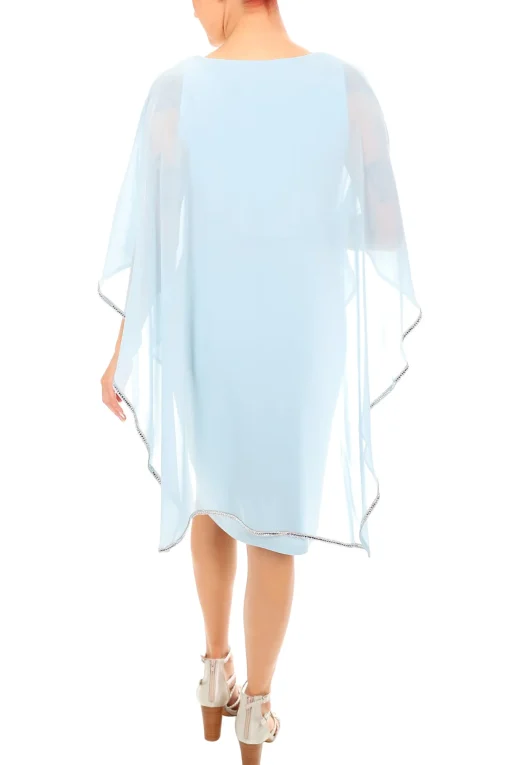 Aquamist Chiffon Layer Dress - Light Blue - FL99