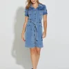 Argyll Trench Dress - Light Wash - NLJ2