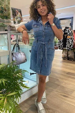 Argyll Trench Dress - Light Wash - NLJ2