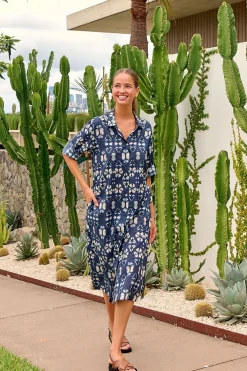 Avalon Cotton Dress - Fracture - N15