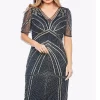 Beaded Queen Dress | Midnight | JH6