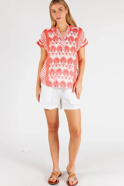 Blakely Sleeveless Top - Melon - LL47