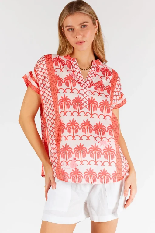 Blakely Sleeveless Top - Melon - LL47