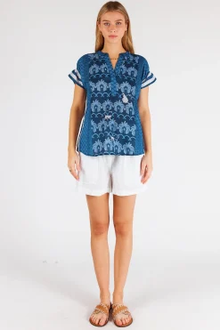 Blakely Sleeveless Top - Navy - LL47