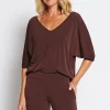 Blouson Top - Chocolate - PH43