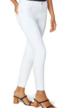 Bright White Gia Glider Ankle Jean - AT8