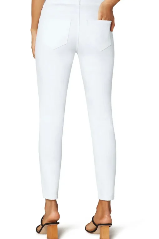 Bright White Gia Glider Ankle Jean - AT8