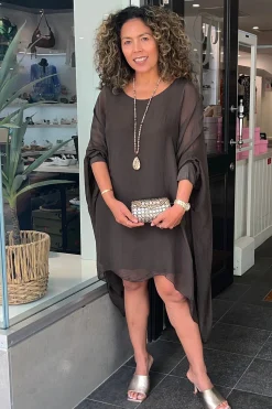 Campana Dress - Chocolate - IC8