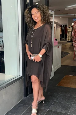 Campana Dress - Chocolate - IC8