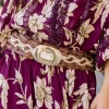 Cancun Leather Belt - Tan - M20