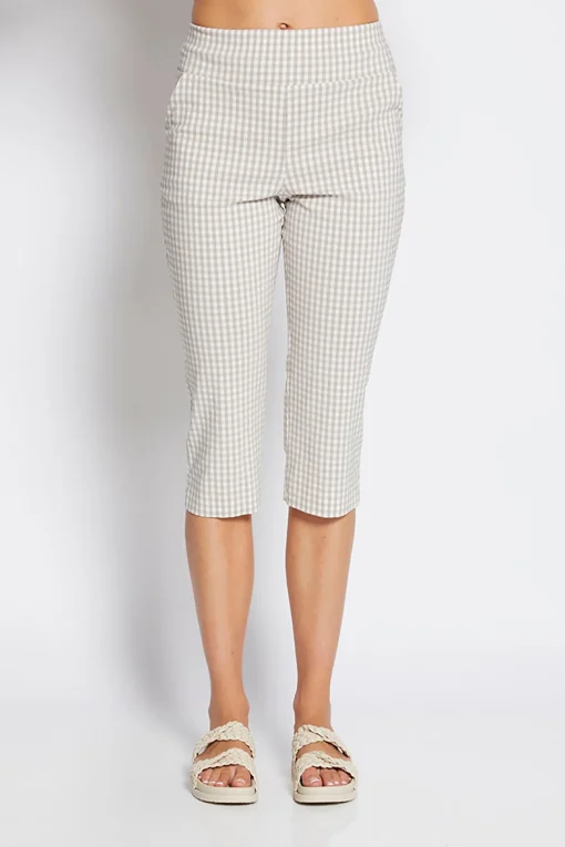 Capri Pocket Pant - Gingham - PH45