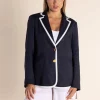 Cara Blazer - Navy/White - TT45