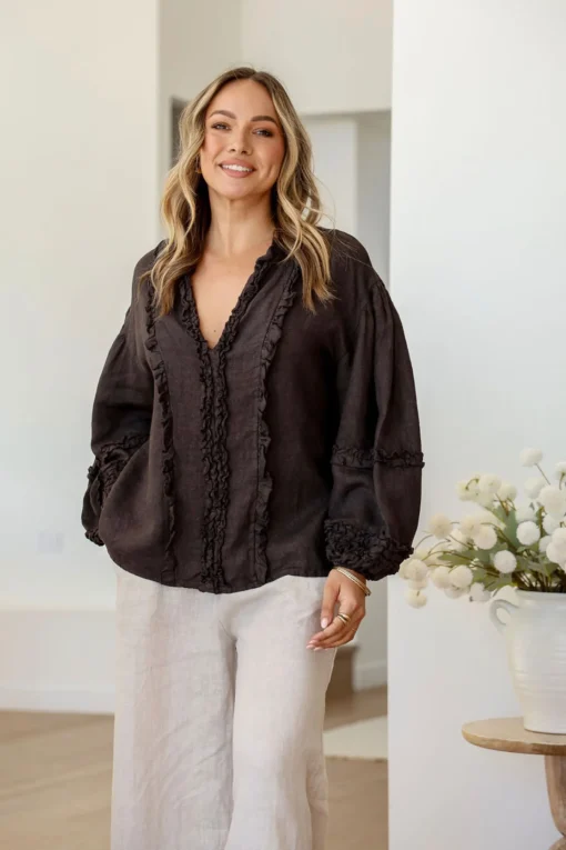 Carina Top - Chocolate - FA25