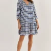 Carol Linen Dress - Delta Blot - OJ48