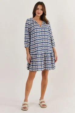 Carol Linen Dress - Delta Blot - OJ48