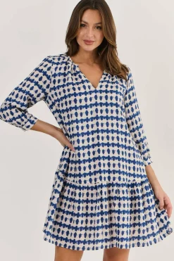 Carol Linen Dress - Delta Blot - OJ48