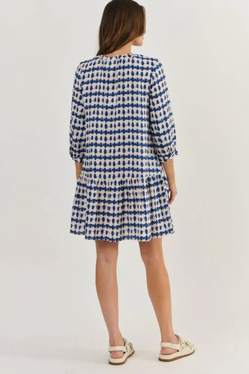 Carol Linen Dress - Delta Blot - OJ48