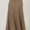 Cashmere Khaki Skirt - OJ35