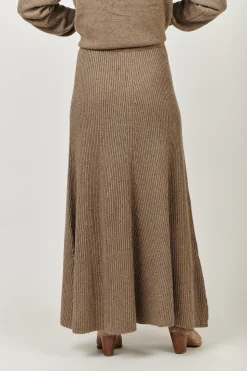 Cashmere Khaki Skirt - OJ35