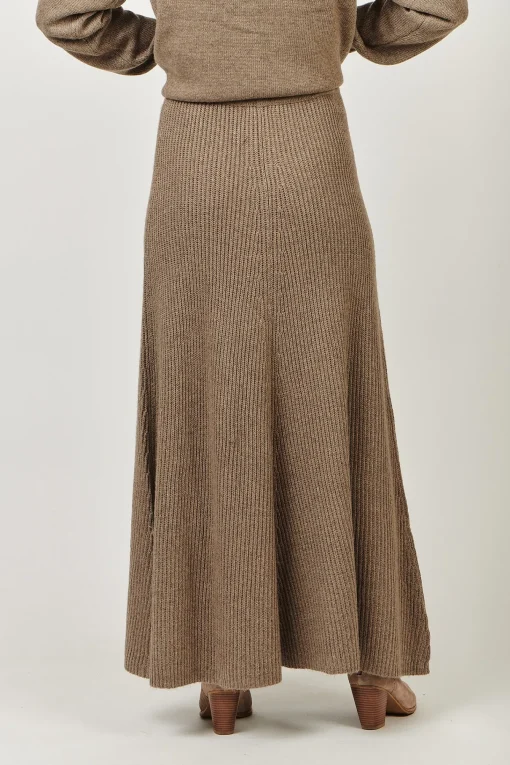 Cashmere Khaki Skirt - OJ35