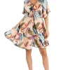 Cayman Tie Dress - Print - LS1