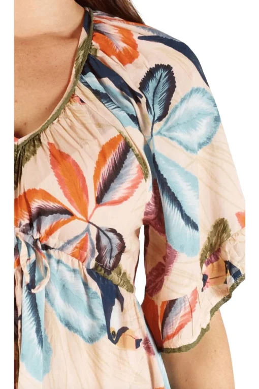 Cayman Tie Dress - Print - LS1