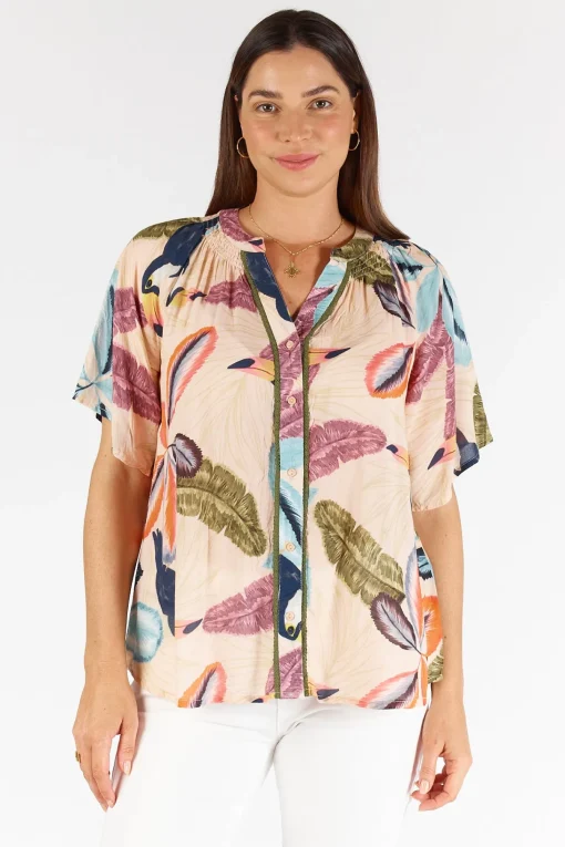 Cayman Top - Print - LS8