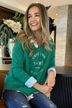 Cest La Vie Sweat - Ivy - TZ21