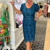 Chantelle Dress - Teal - FL29