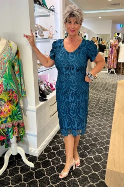 Chantelle Dress - Teal - FL29