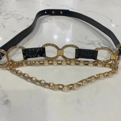 Charcoal Reptilian Belt