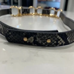 Charcoal Reptilian Belt