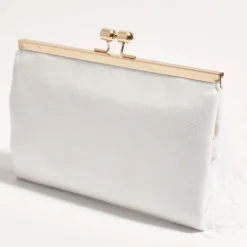 Cher Feather Floaty Clutch - White - AD13