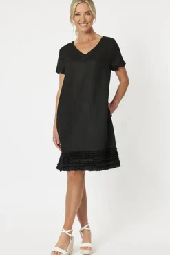 Chic Shift Dress - Black - GS9