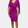 Chiffon Cape Dress - Empress - JR34