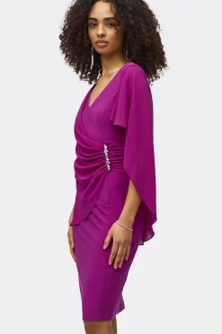 Chiffon Cape Dress - Empress - JR34