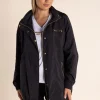 Chloe Spray Jacket - Black/Gold Logo - TT49