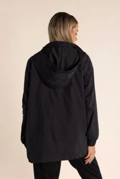 Chloe Spray Jacket - Black/Gold Logo - TT49