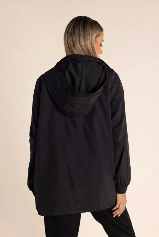 Chloe Spray Jacket - Black/Gold Logo - TT49