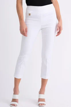 Claire Cropped Pant - White - JR64