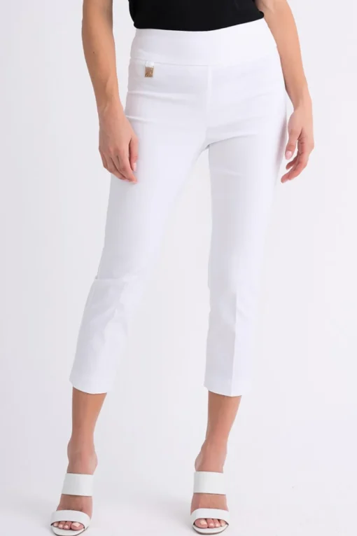 Claire Cropped Pant - White - JR64